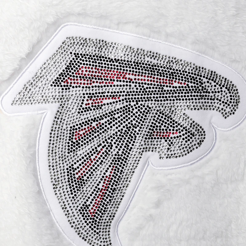 Sweat-shirt à enfiler pour femme Touch Atlanta Falcons Milestone Tracker blanc