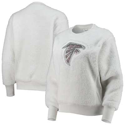 Sweat-shirt à enfiler pour femme Touch Atlanta Falcons Milestone Tracker blanc