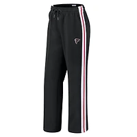 Women's WEAR by Erin Andrews Black Atlanta Falcons Color-Block Straight Leg Pants