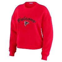Ensemble de détente pour femme WEAR by Erin Andrews composé d'un t-shirt à manches longues et pantalon en tricot tri-blend des Falcons d'Atlanta couleur crème