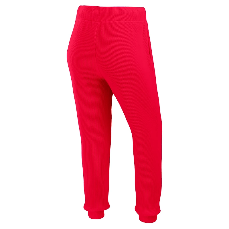 Ensemble de détente pour femme WEAR by Erin Andrews composé d'un t-shirt à manches longues et pantalon en tricot tri-blend des Falcons d'Atlanta couleur crème