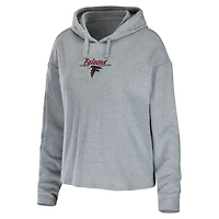 Ensemble de détente pour femme WEAR by Erin Andrews avec sweat à capuche et pantalon gris chiné des Falcons d'Atlanta