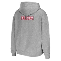 Women's WEAR by Erin Andrews Heathered Gray Atlanta Falcons Team Full-Zip Hoodie