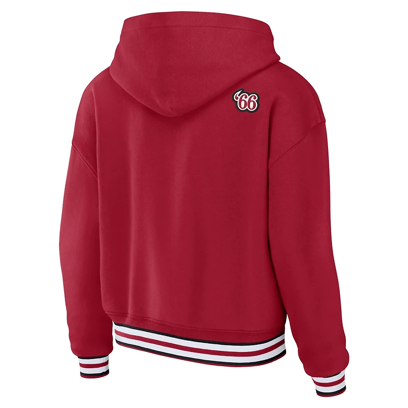 Sweat à capuche lacets rouge Atlanta Falcons pour femme WEAR by Erin Andrews