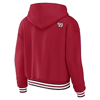 Sweat à capuche lacets rouge Atlanta Falcons pour femme WEAR by Erin Andrews