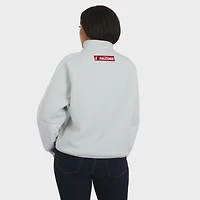Women's WEAR by Erin Andrews White Atlanta Falcons Polar Fleece Half-Zip Jacket