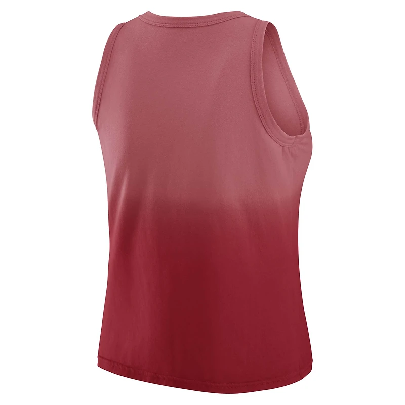 Débardeur ombré Scarlet Atlanta Falcons pour femme WEAR by Erin Andrews x Gracie Hunt