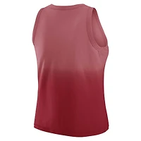 Débardeur ombré Scarlet Atlanta Falcons pour femme WEAR by Erin Andrews x Gracie Hunt