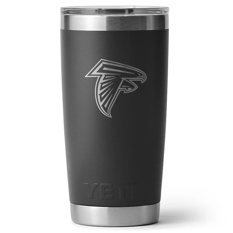 Gobelet Rambler YETI Atlanta Falcons Secondary 20 oz avec couvercle Magslider