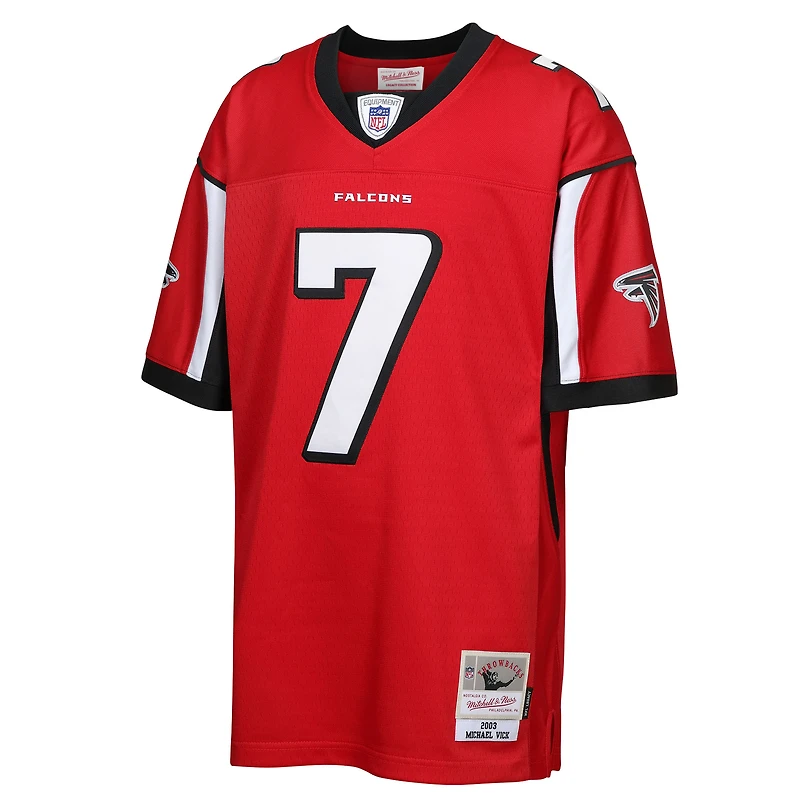 Youth Mitchell & Ness Michael Vick Red Atlanta Falcons 2003 Legacy Retired Player Jersey