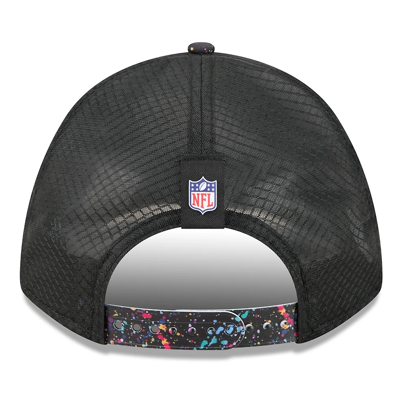 Youth New Era Black Atlanta Falcons 2025 NFL Crucial Catch 9FORTY Adjustable Hat