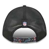 Youth New Era Black Atlanta Falcons 2025 NFL Crucial Catch 9FORTY Adjustable Hat