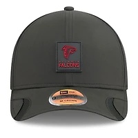 Casquette ajustable New Era noire Atlanta Falcons 2025 Sideline 9FORTY pour jeune