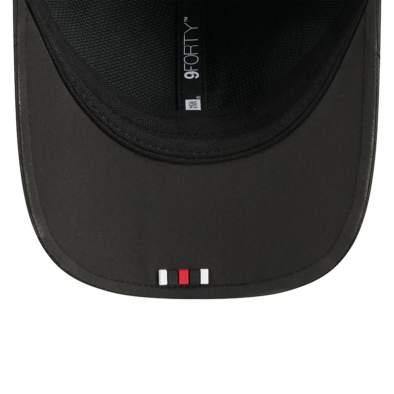 Casquette ajustable New Era noire Atlanta Falcons 2025 Sideline 9FORTY pour jeune