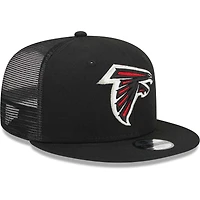 Casquette Snapback 9FIFTY Main Trucker des Atlanta Falcons New Era noire pour jeune