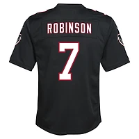 Maillot de match Nike Bijan Robinson noir pour jeune des Falcons d'Atlanta