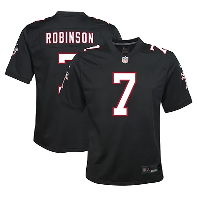 Maillot de match Nike Bijan Robinson noir pour jeune des Falcons d'Atlanta