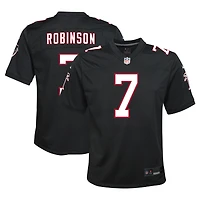 Maillot de match Nike Bijan Robinson noir pour jeune des Falcons d'Atlanta