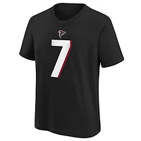T-shirt avec nom et numéro du joueur Nike Bijan Robinson pour jeune Atlanta Falcons 2023 NFL Draft First Round Pick
