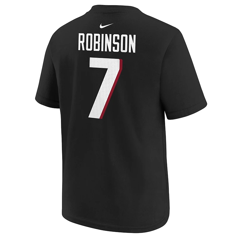 Youth Nike Bijan Robinson Black Atlanta Falcons Player Name & Number T-Shirt