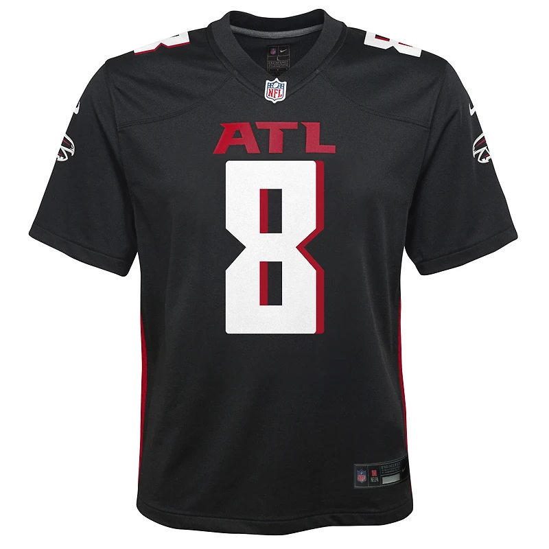 Maillot Nike Kyle Pitts Sr. noir pour jeune des Falcons d'Atlanta