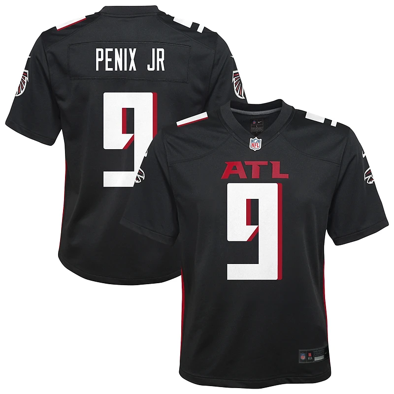 Maillot Nike Michael Penix Jr. noir pour jeune des Atlanta Falcons