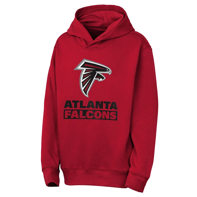 Sweat à capuche rouge Outerstuff pour jeunes, style « Back to Basics », Atlanta Falcons