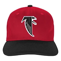 Casquette ajustable rétro rouge des Falcons d'Atlanta pour jeunes Outerstuff