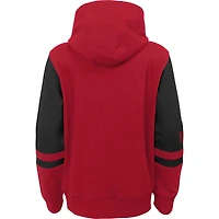 Youth Red Atlanta Falcons Colorblock Full-Zip Hoodie