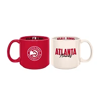 Lot de 2 tasses empilables de 15 oz des Atlanta Hawks