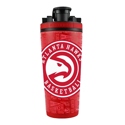Bouteille shaker Atlanta Hawks 26 oz en acier inoxydable 4D