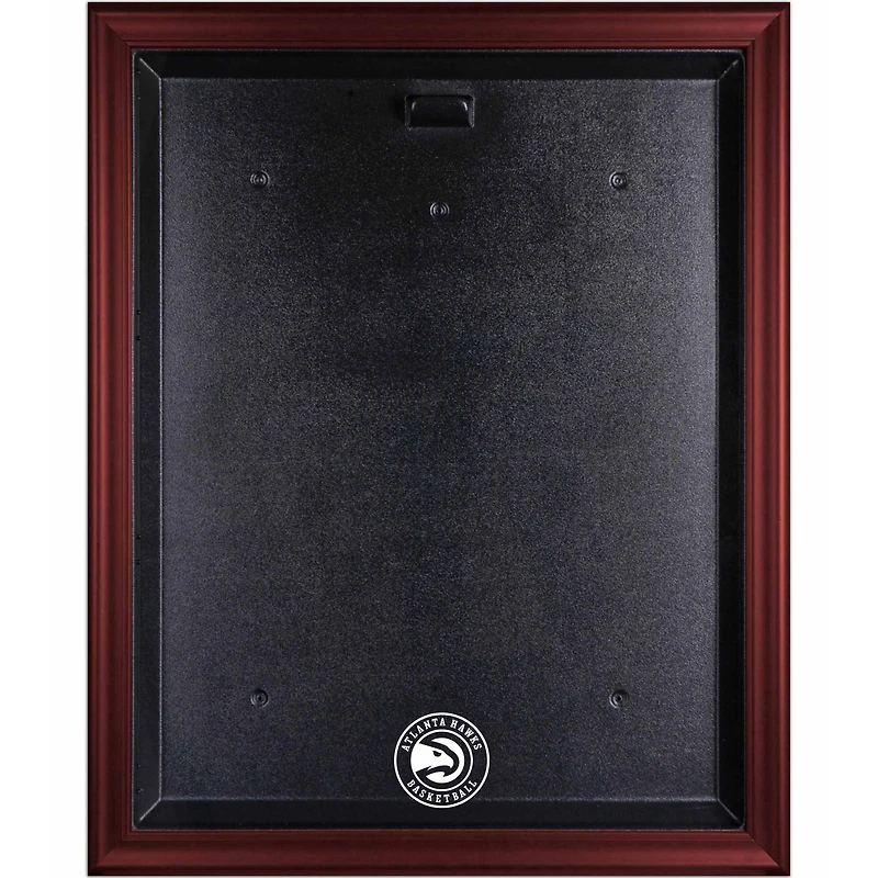 Atlanta Hawks Mahogany Framed Logo Jersey Display Case