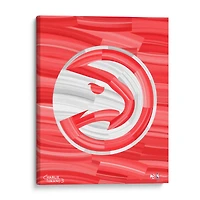 Atlanta Hawks 16 "x 20" embelli Giclée Print par Charlie Turano III