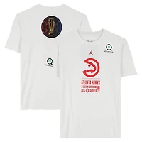 T-shirt blanc Jordan Brand officiel des Atlanta Hawks pour la NBA Cup de saison 2025-2026