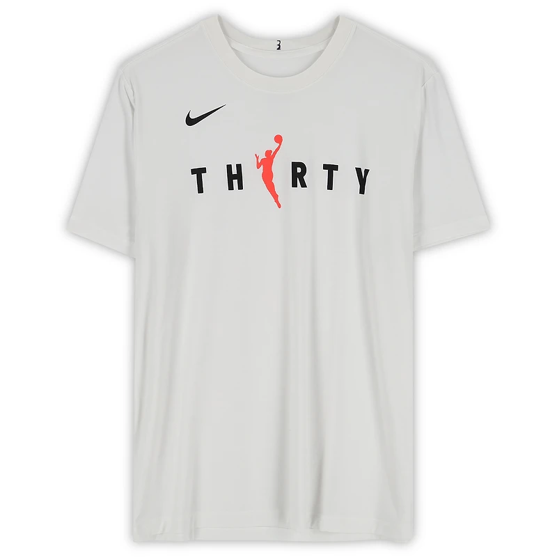 Atlanta Hawks Team-Issued White WNBA Short Sleeve Shirt from the 2025-26 NBA Season