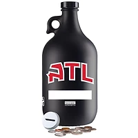 Pichet en silex noir avec finition mate de 64 oz des Hawks d'Atlanta