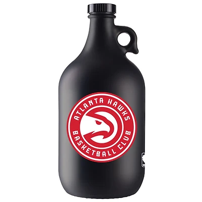Pichet en silex noir avec finition mate de 64 oz des Hawks d'Atlanta