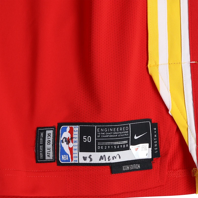 Buddy Hield Atlanta Hawks Game-Used #8 Red Nike Jersey vs. Memphis Grizzlies on March 23, 2026 - Size 50+4