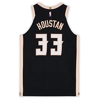 Caleb Houstan Atlanta Hawks Game-Used #33 Black Nike City Edition Jersey vs. Boston Celtics on January 17, 2026 - Size 50+4