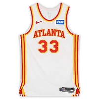 Caleb Houstan Atlanta Hawks Game-Used #33 White Nike Jersey vs. Portland Trail Blazers on March 1, 2026 - Size 50+4