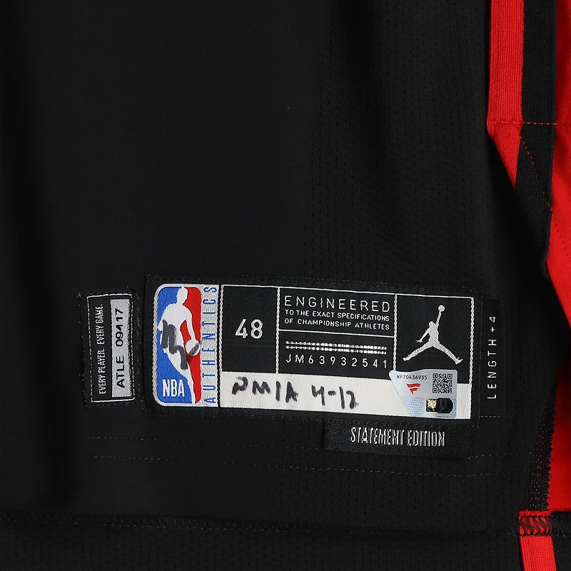 Christian Koloko Atlanta Hawks Game-Used #35 Black Jordan Brand Jersey vs. Miami Heat on April 12, 2026 - Size 48+4