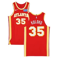 Maillot Nike rouge n° 35 porté par Christian Koloko (Atlanta Hawks) lors de la saison NBA 2025-2026 - Taille 48+4