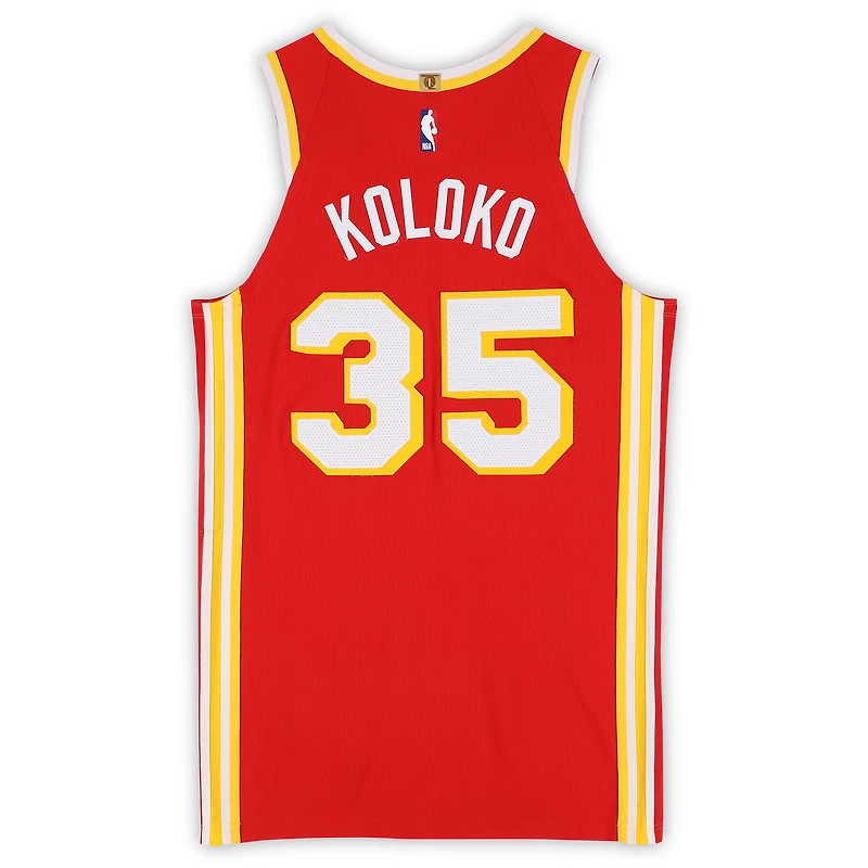 Christian Koloko Atlanta Hawks Player-Issued #35 Red Nike Jersey from the 2025-26 NBA Season - Size 48+4