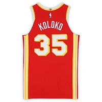Christian Koloko Atlanta Hawks Player-Issued #35 Red Nike Jersey from the 2025-26 NBA Season - Size 48+4