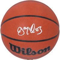 Ballon de basket-ball Wilson Authentic Series autographié par CJ McCollum des Atlanta Hawks, utilisable en intérieur et en extérieur