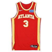 CJ McCollum Atlanta Hawks Game-Used #3 Red Nike Jersey vs. Detroit Pistons on March 25, 2026 - Size 48+4