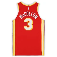 CJ McCollum Atlanta Hawks Game-Used #3 Red Nike Jersey vs. Memphis Grizzlies on March 23, 2026 - Size 48+4