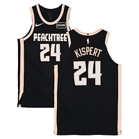Corey Kispert Atlanta Hawks Game-Used #24 Black Nike City Edition Jersey vs. Cleveland Cavaliers on April 10, 2026 - Size 50+4