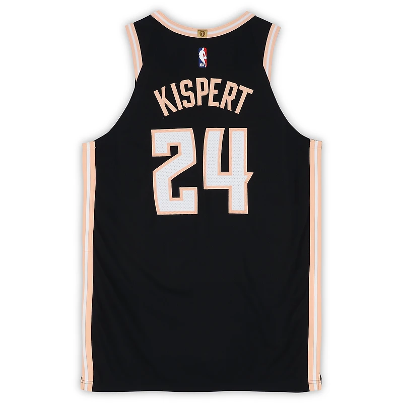 Corey Kispert Atlanta Hawks Game-Used #24 Black Nike City Edition Jersey vs. Cleveland Cavaliers on April 10, 2026 - Size 50+4