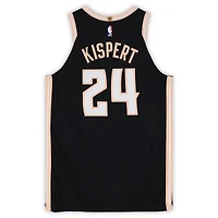 Corey Kispert Atlanta Hawks Game-Used #24 Black Nike City Edition Jersey vs. Washington Wizards on February 26, 2026 - Size 50+4